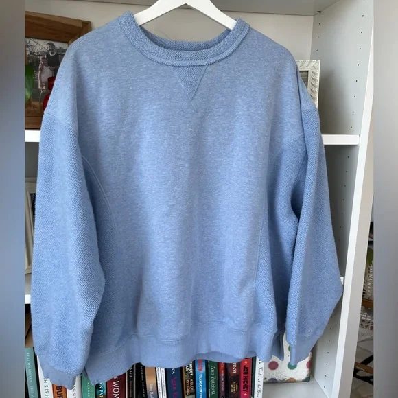 Aerie Oversized Periwinkle Blue Sweatshirt - Picture 1 of 8